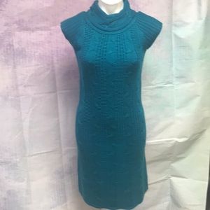 Tiana B sweater dress. Small. Turquoise